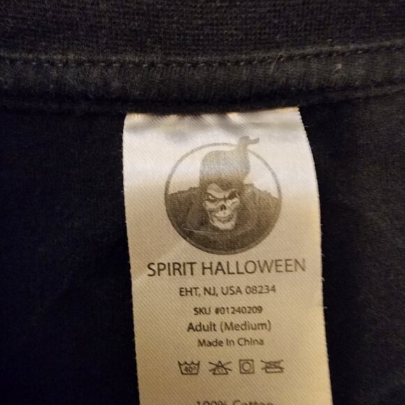 Spirit Halloween Skeleton Ribcage Long Sleeve Shirt Adult Medium - Picture 3 of 3